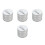 4Sets Silver Iron Cookie and Candy Container Mini Airtight Storage Tin 10