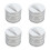 4Sets Silver Iron Cookie and Candy Container Mini Airtight Storage Tin 6
