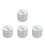 4Sets Silver Iron Cookie and Candy Container Mini Airtight Storage Tin 7