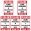 Set Of 5 Package Sticker Label Leave Here Reminder Flat Surface 4