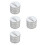 4Sets Silver Iron Cookie and Candy Container Mini Airtight Storage Tin 9
