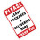 Set Of 5 Package Sticker Label Leave Here Reminder Flat Surface 2