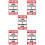 Set Of 5 Package Sticker Label Leave Here Reminder Flat Surface 10