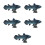 5pcs Fish Figurines Marine Decor for Kids Desktop 9