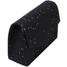 Pochette Soirée Femme Noire Polyvalente En PU Et Polyester