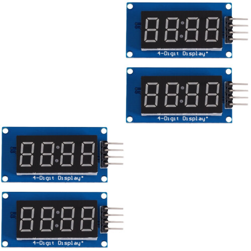 4St 4-Cijfer LED Segment Display Module Rood Common Anode Huisgebruik 2