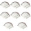 96 Pcs Natural Eyebrow Stickers Fake Eyebrow Paste 9