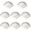 96 Pcs Natural Eyebrow Stickers Fake Eyebrow Paste 8