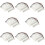 96 Pcs Natural Eyebrow Stickers Fake Eyebrow Paste 10
