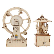 2 Sets Wood Scientific Jigsaw Puzzle Toy For Kids (Random Style)