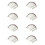 96 Pcs Natural Eyebrow Stickers Fake Eyebrow Paste 11