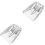 2pcs Stainless Steel Snow Snow Pusher Winter 3