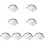 96 Pcs Natural Eyebrow Stickers Fake Eyebrow Paste 4