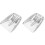 2pcs Stainless Steel Snow Snow Pusher Winter 2