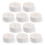 40Pcs White Durable Hat Sweat Liners Comfortable Sweat-Absorbing Pads 2