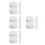 40Pcs White Durable Hat Sweat Liners Comfortable Sweat-Absorbing Pads 7