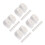 40Pcs White Durable Hat Sweat Liners Comfortable Sweat-Absorbing Pads 5
