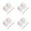 40Pcs White Durable Hat Sweat Liners Comfortable Sweat-Absorbing Pads 6