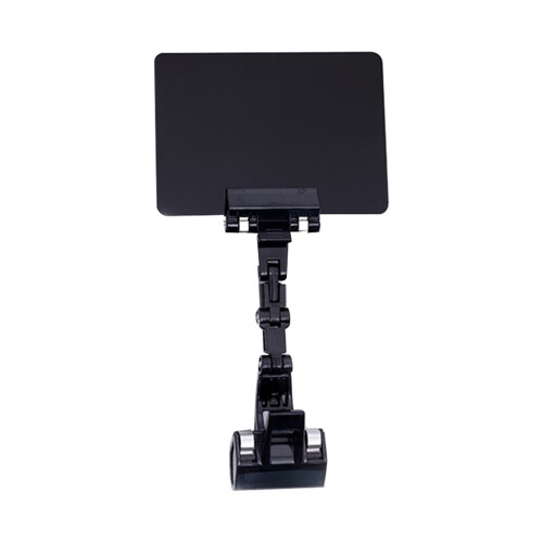 Advertising Label Rack Black Fine Workmanship 2pcs