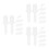 60Pcs Plastic Shutter Replacement Pins White Window Repair Tools Kit 10