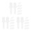 60Pcs Plastic Shutter Replacement Pins White Window Repair Tools Kit 6