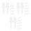 60Pcs Plastic Shutter Replacement Pins White Window Repair Tools Kit 9
