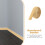 2St Plakbare PVC Plintstrip Stevige Muurafwerking Khaki 7