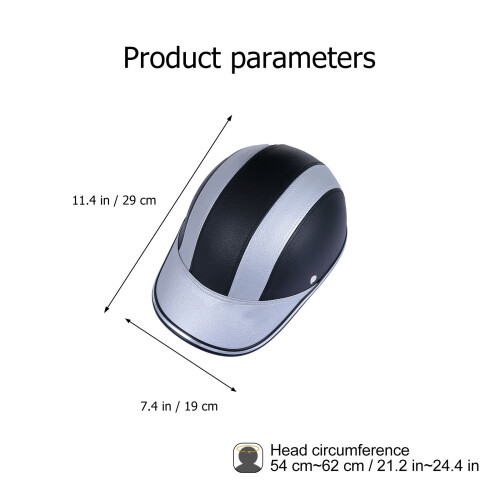 Pu Leer Motorfiets Open-Half Face Dames Motorfiets Helm 1