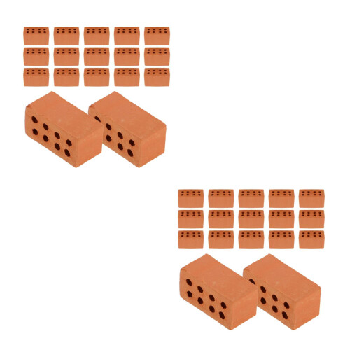 200St Keramische Mini Bakstenen Chocolade Voor Mini Modelbouw 2