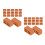 200St Keramische Mini Bakstenen Chocolade Voor Mini Modelbouw 6