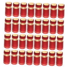 200pcs Heat Shrink Wine Bottle Capsules Red Seals Tight Oxygen‑Blocking Decorative Finish
