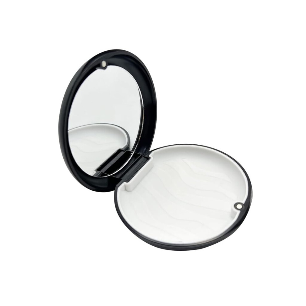 Orthodontic Retainer Case with Mirror and Magnetic Lock Closure, Waterproof Dustproof Slim Travel Box