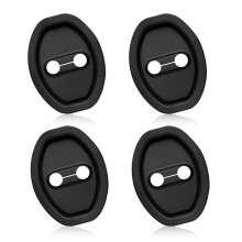 4PCS Car Door Latch Protector with Noise Reduction, SelfAdhesive Silicone Shock Absorber