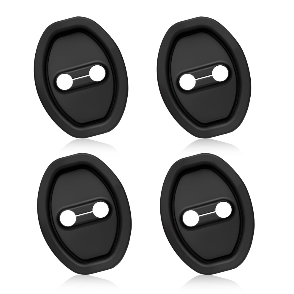 4Pcs Car Door Latch Protector With Noise Reduction, Selfadhesive Silicone Shock Absorber 9113335602304