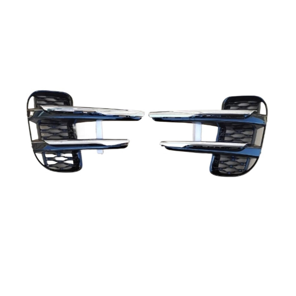 Front Bumper Fog Grille Cover Pair For Range Rover Evoque 20202025 Light/Silver/Black 9070919791987