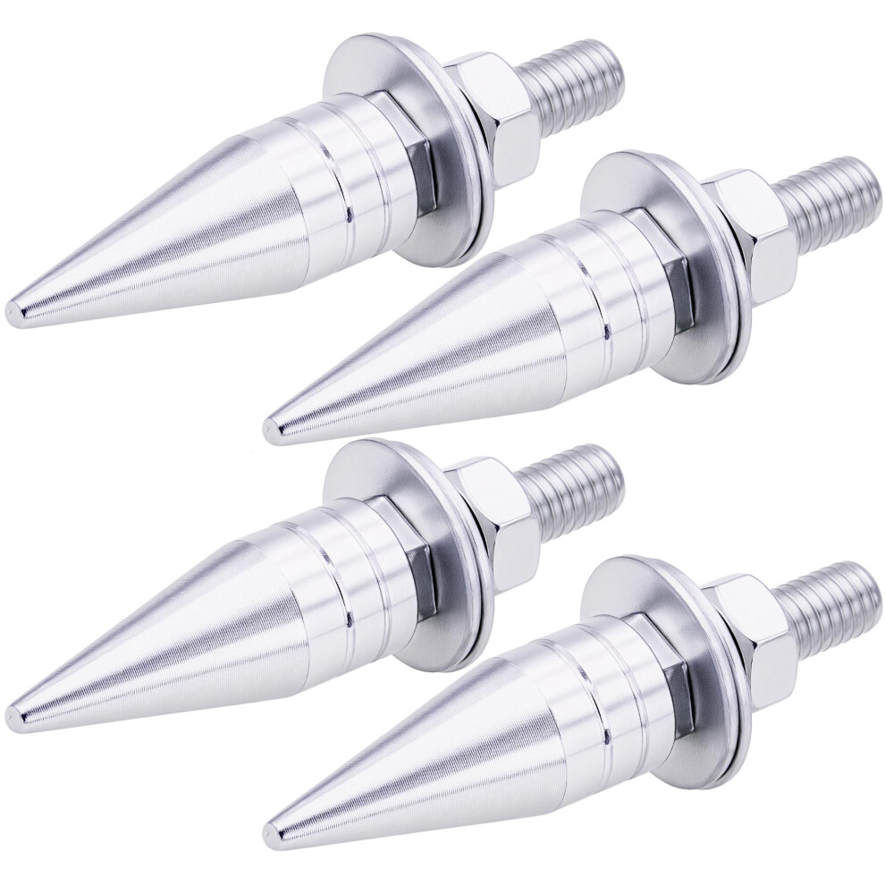 Spike License Plate Screws 4Pcs Silver Â Anti Theft Stainless Steel Spiked Bolts For Cars And Motorcycles 9113335602380