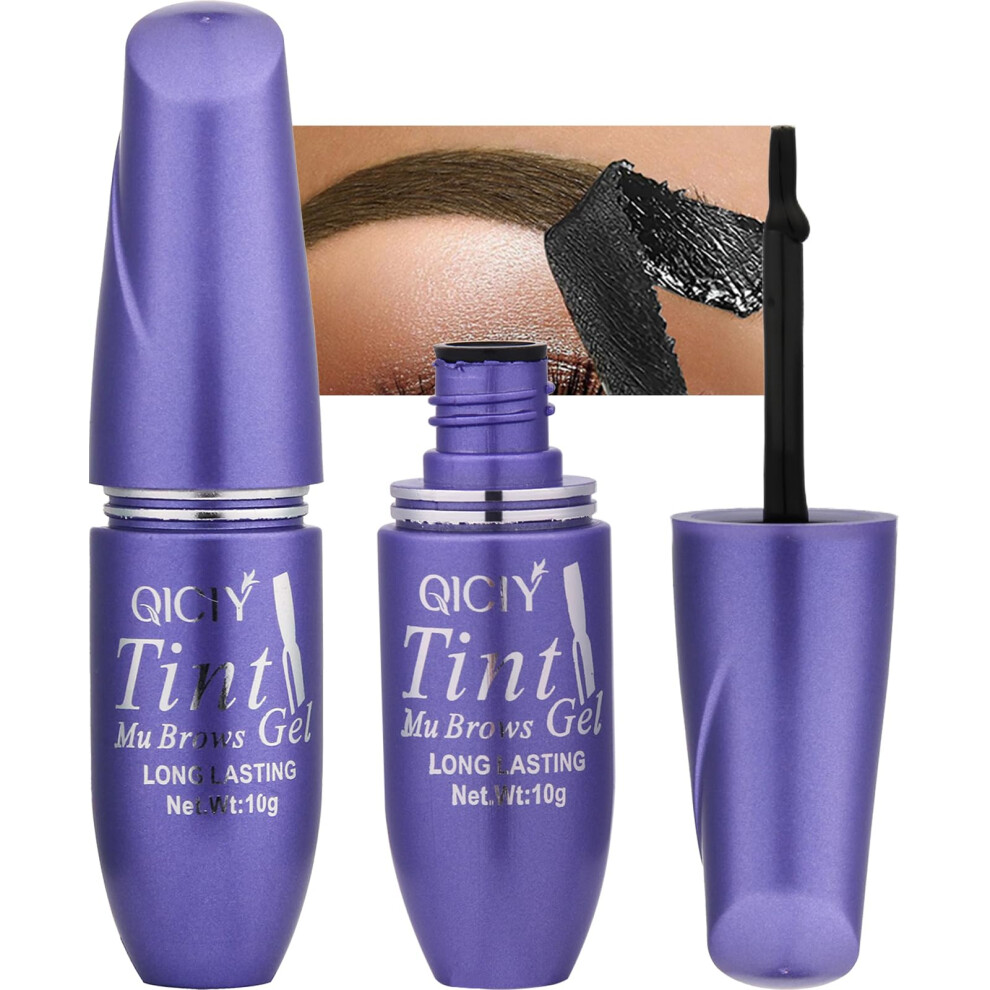 Waterproof Peel Off Eyebrow Tattoo Gel Neutral Taupe Brown Long Lasting Sweatproof