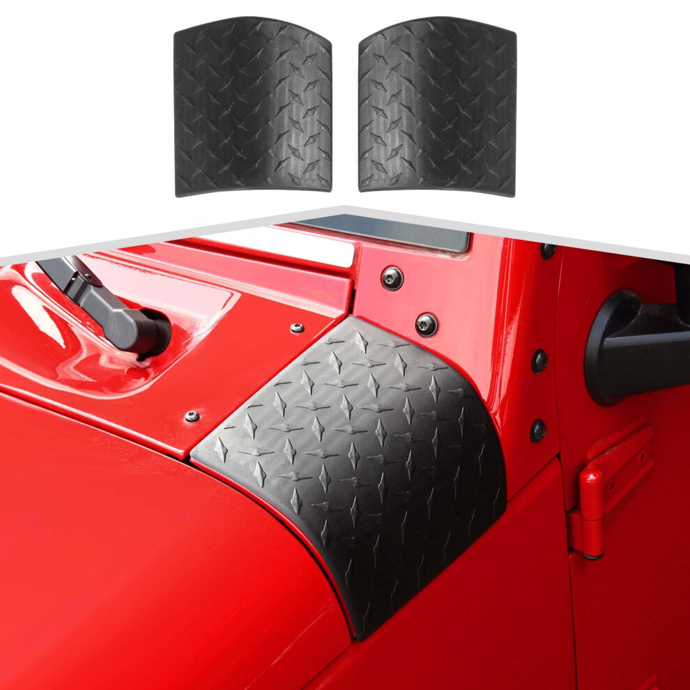 Cowling Cover And Corner Guard For Jeep Wrangler Jk 20072017 Abs Scratch Protection Trim Black 9113335602472