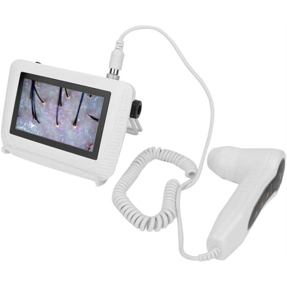 Skin and Scalp Analyzer with Hair Follicle Detector, Definition Imaging, 5 Inch Rechargeable