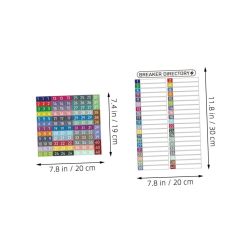 Waterproof Electrical Panel Labels with Writable Numbered Circuit Identification Stickers for Easy Organization 1