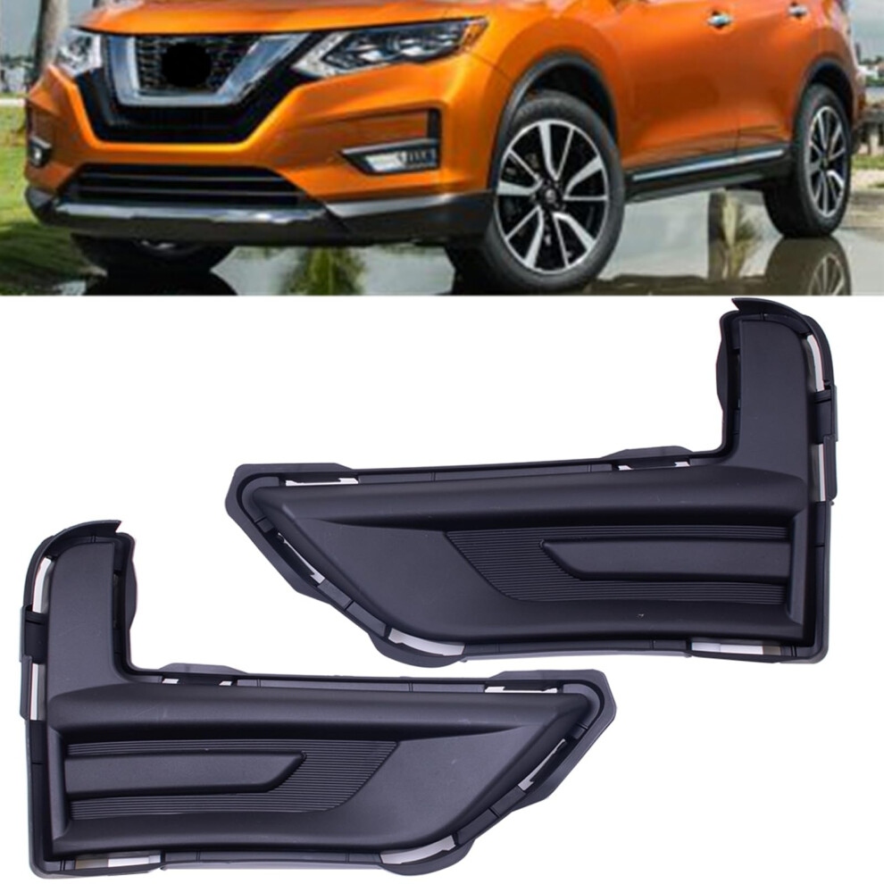 Light Fog Covers Set 20172020 Front Bumper Lamp Bezels Driver And Passenger Side For Nissan Rogue