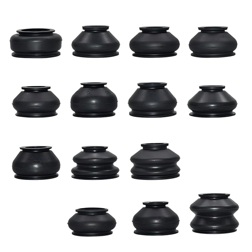 14Pcs Ball Joint Dust Cover And Tie Rod Rubber Boot, Universal Car Truck Suv Suspension Protection 9113335602687