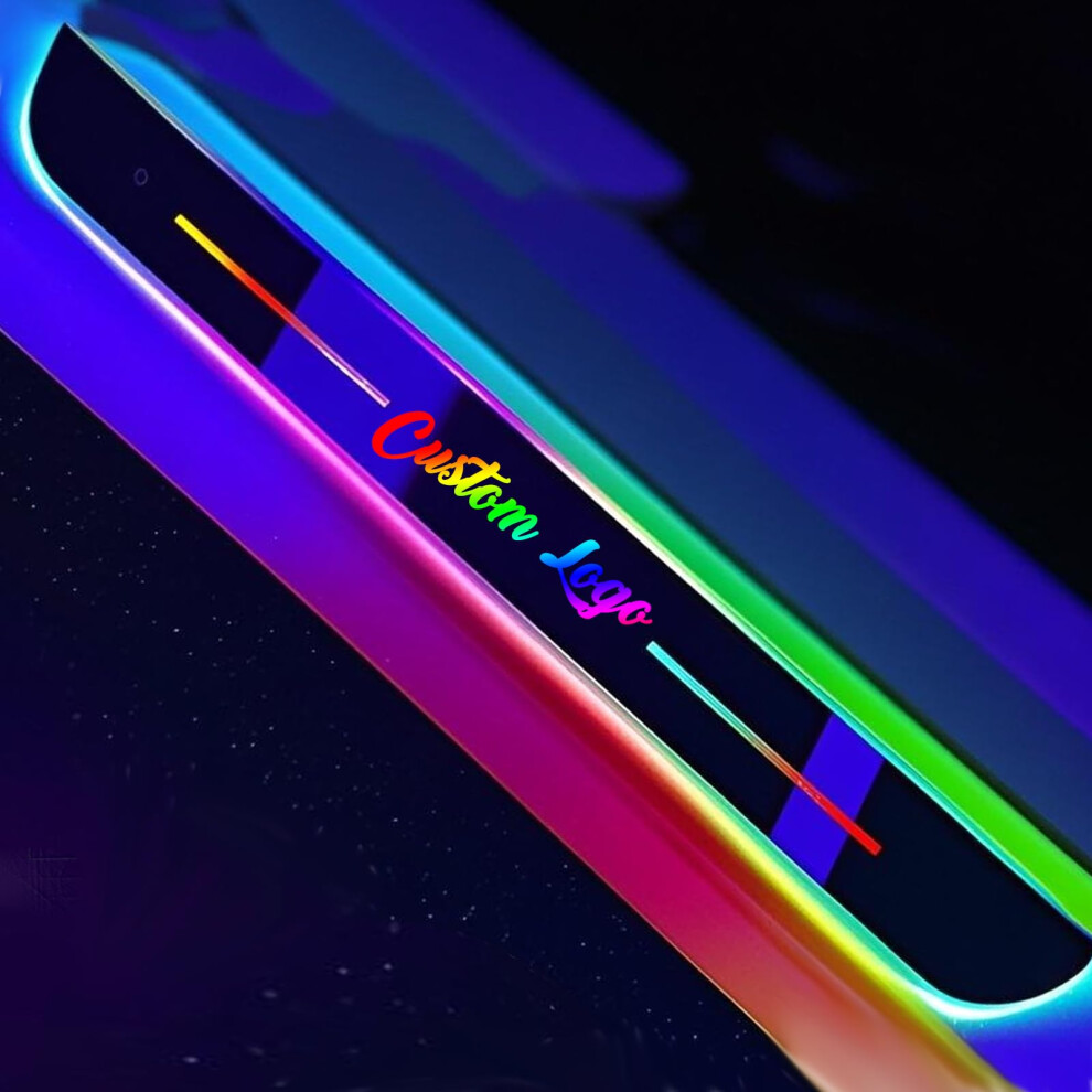 Custom Led Car Door Sills With Magnetic Autosensing, Name, 7Color Ambient Glow 9070919792496
