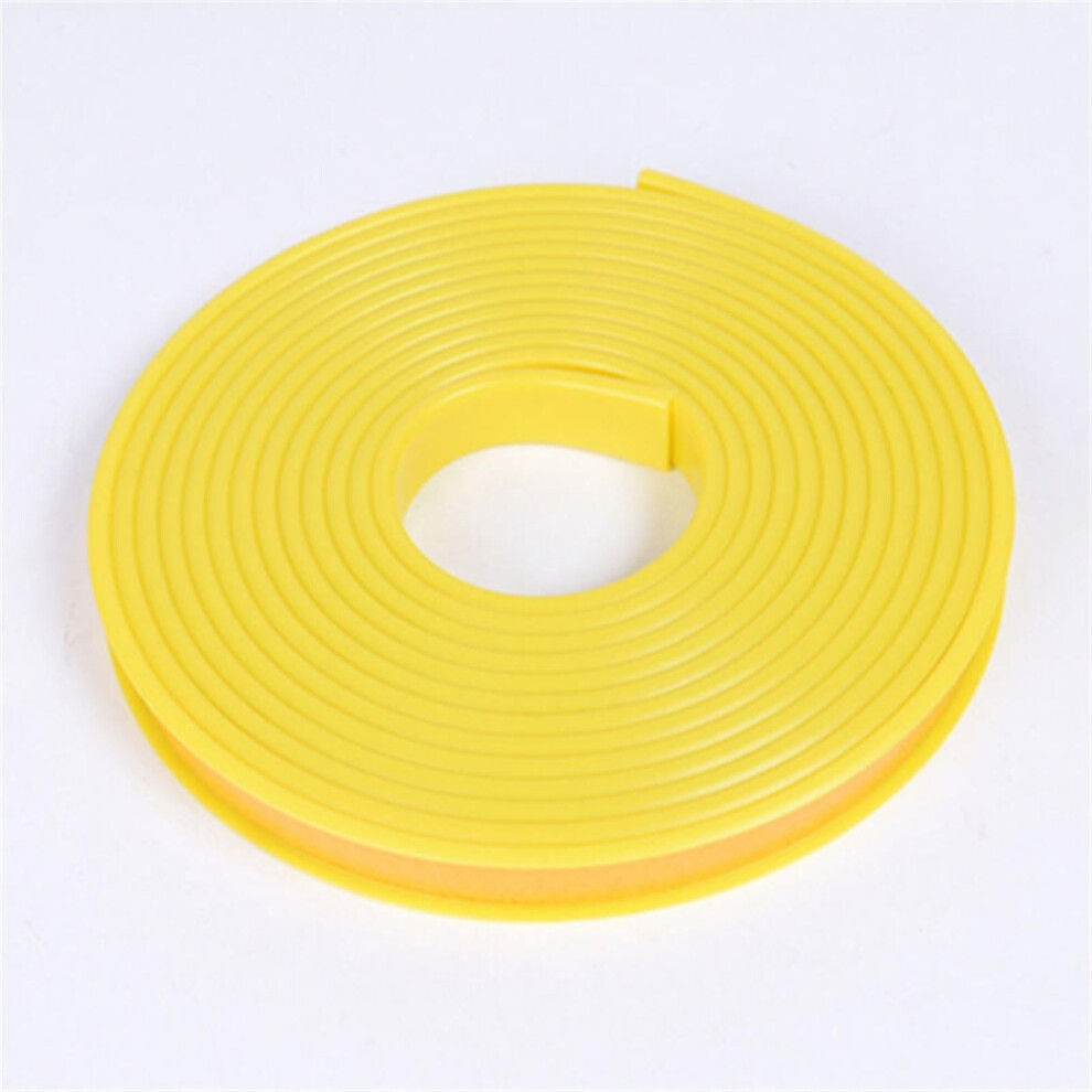 Edge Protector Self Adhesive Flexible Tpe Edge Banding Strip 17Mm Yellow 16.4Ft For Furniture Countertop Trim 9099447356215