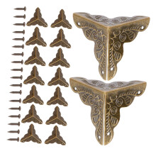 40pcs Metal Corner Guards for Furniture and Wooden Boxes, Decorative Edge Protection, Easy DIY Installation