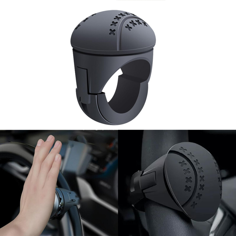 Steering Wheel Spinner Knob 360 Smooth Rotation Onehand Easy Control Car Booster Type B Gray 9070919792533