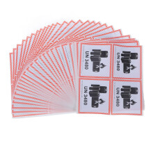 100 Sheets Lithium Battery Warning Labels Adhesive Caution Stickers for Safe Transport