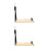 2Pcs Metal Ham Storage Rack Beige Stable Desktop Ham Stand 8