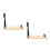2Pcs Metal Ham Storage Rack Beige Stable Desktop Ham Stand 9