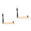 2Pcs Metal Ham Storage Rack Beige Stable Desktop Ham Stand 7